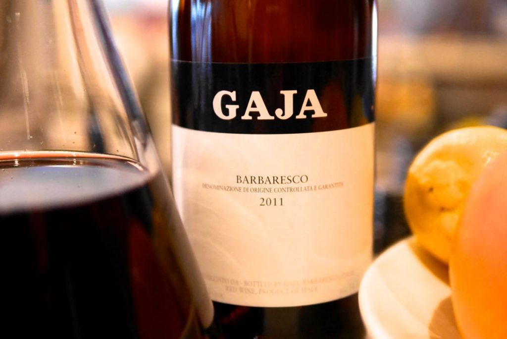 Gaja tasting
